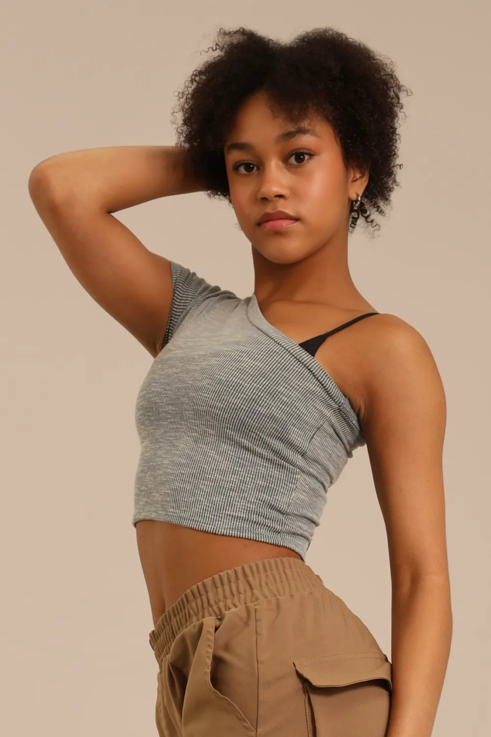 Sand Wash One-Shoulder Tee - Juniper - FINAL SALE