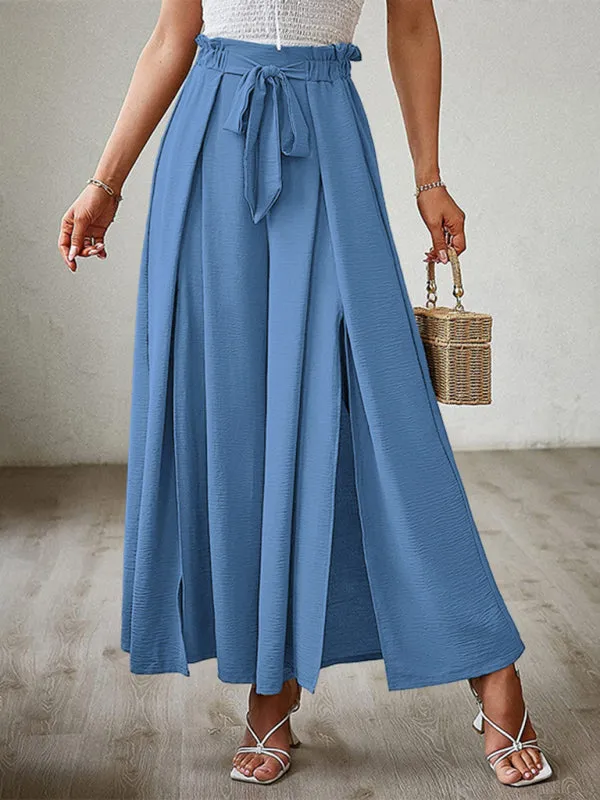Women’s Pleated High Waist Wide Leg Pants in 8 Colors S-XXL