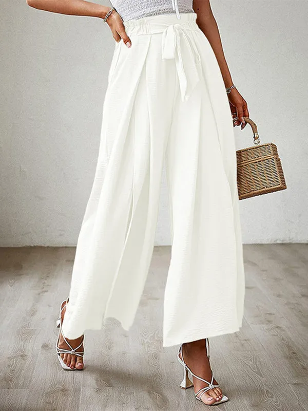 Women’s Pleated High Waist Wide Leg Pants in 8 Colors S-XXL